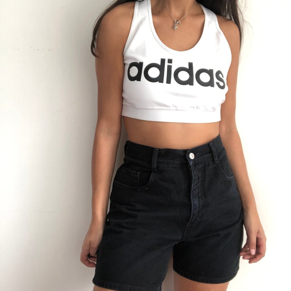 NWT Adidas Climalite graphic white sports bra XL - Picture 6 of 6
